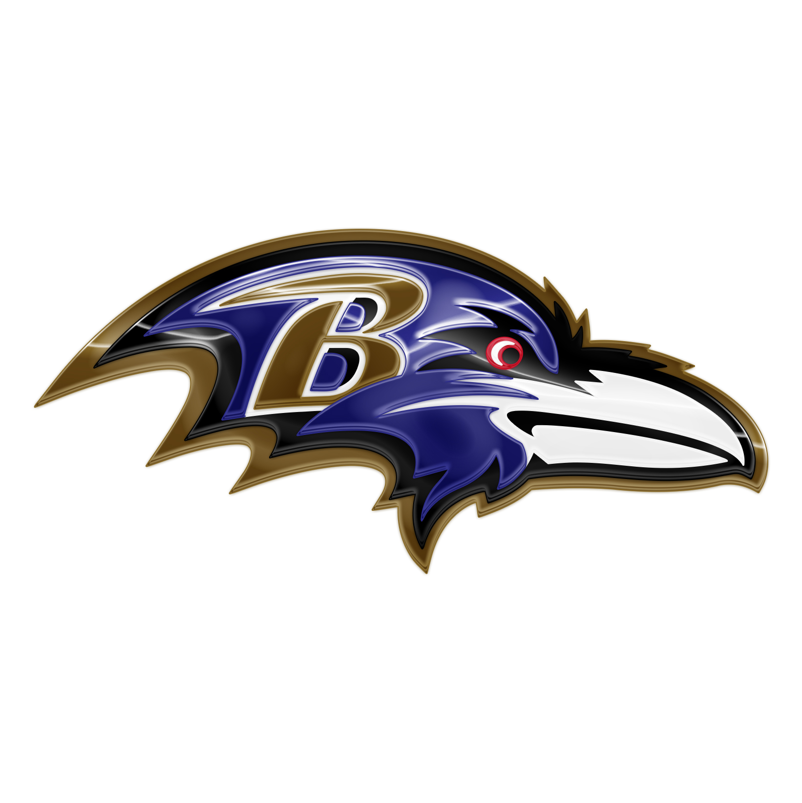 Baltimore Ravens Crystal Logo iron on paper